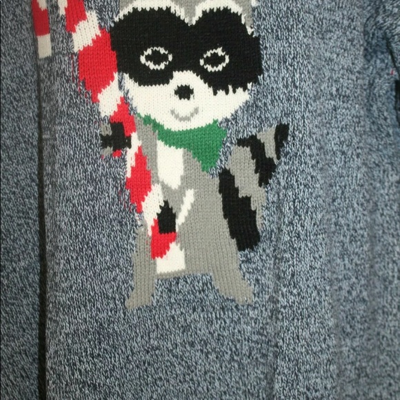 Woman Within HOLIDAY RACCOON PULLOVER SWEATER - Picture 4 of 7